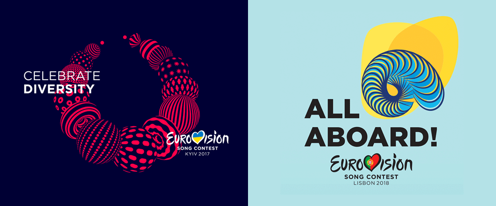 All abaard! 欧洲电视歌唱比赛新标志logo设计